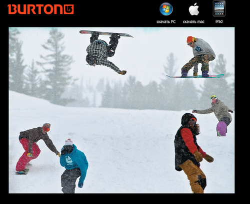 Burton iPad App - знать о новинках первым!