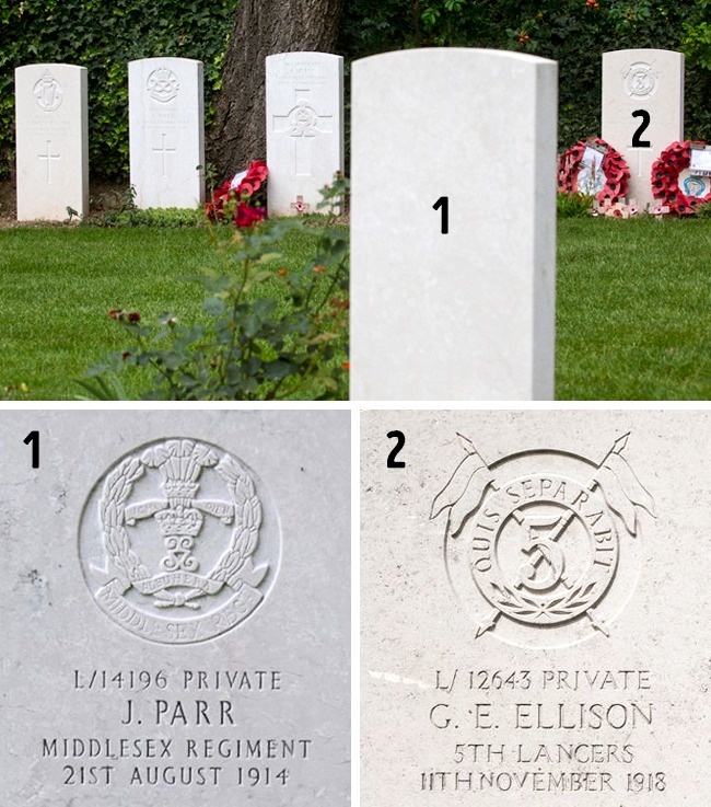 © theguardian   Могилы первого и последнего из британских солдат, погибших в Первую мировую вой