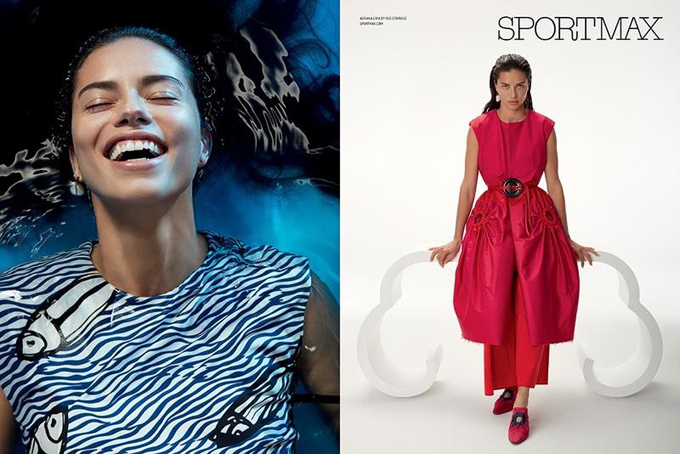 Адриана Лима в рекламе Sportmax