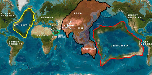 Прогнозируемая карта зон Атлантиды и Лемурии (континент Му).jpg