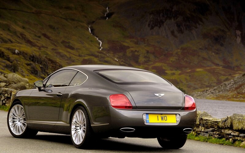 bentley continental gt speed rear angle