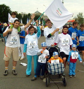 Команда "Омскмама" на Сибирском международном марафоне