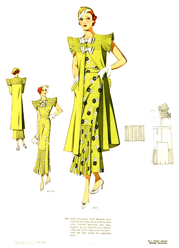 Женская мода 1934 года - часть первая