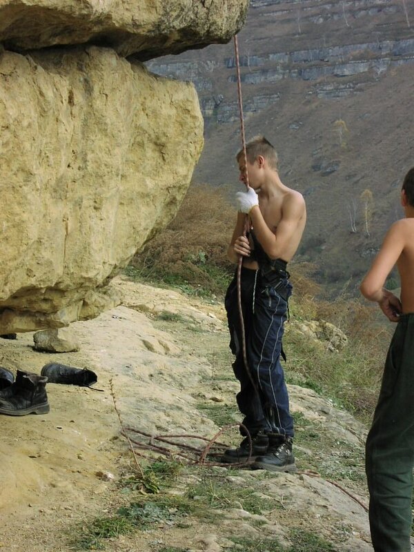 Тренировочный выезд на скалы Глазки. Ноябрь 2002