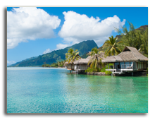 Французская Полинезия. Tahiti Bungalow! Фото guigaamartins - shutterstock