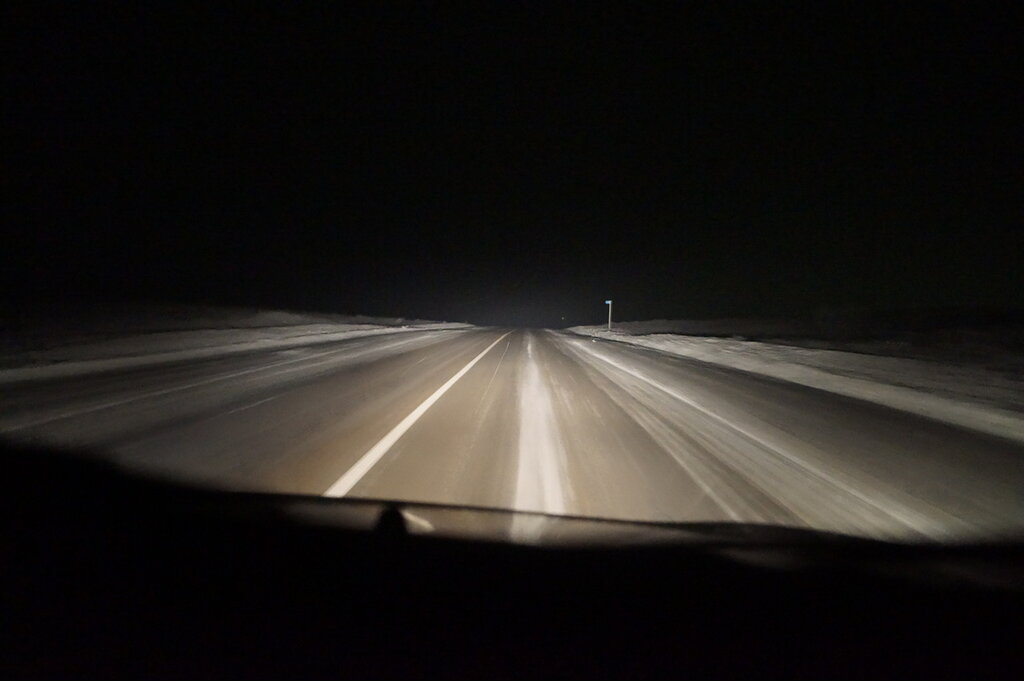 Дорога Златоуст-Магнитогорск из окна автомобиля