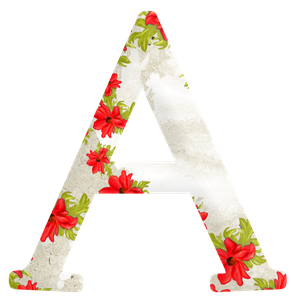 Цветочные алфавиты (латиница)