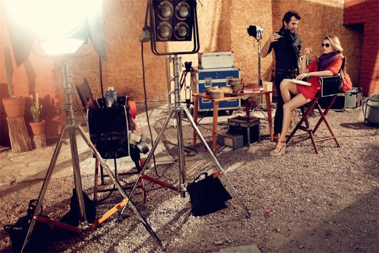 Edita Vilkeviciute by Alexi Lubomirski / Эдита Вилкевичуте в рекламе Louis Vuitton 2012 в образе кинозвезды