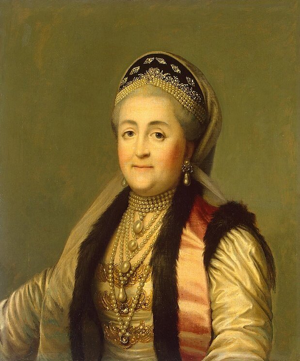 Erichsen Virgilius, Портрет Екатерины II в кокошнике