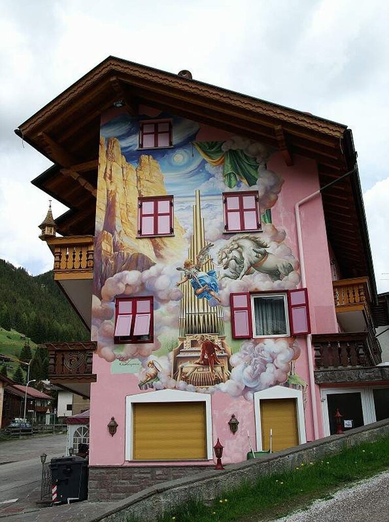 Роспись фасадов домов в Баварии