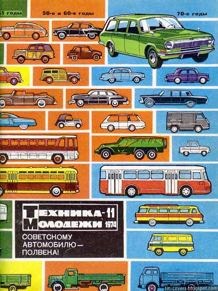 Техника — молодёжи, обложка, 1974 год №11