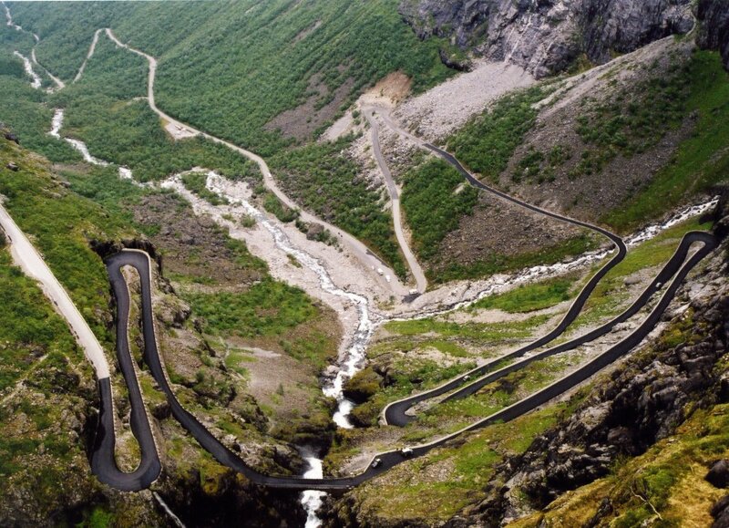 Норвежская дорога Trollstigen Road