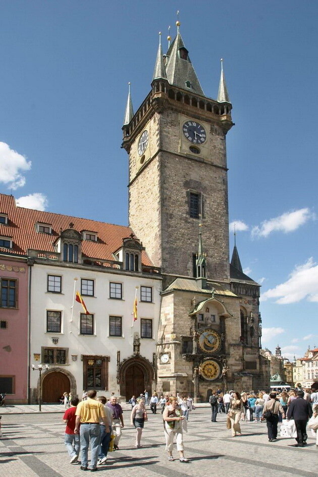Староместская ратуша (астрономические часы Орлой). Прага, Чехия