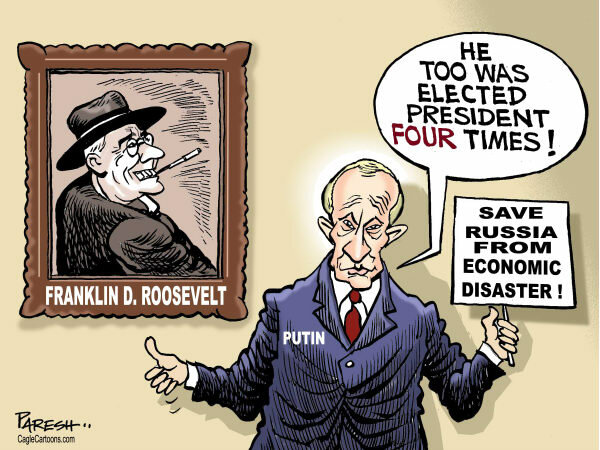 Западные карикатуры о российских выборах 