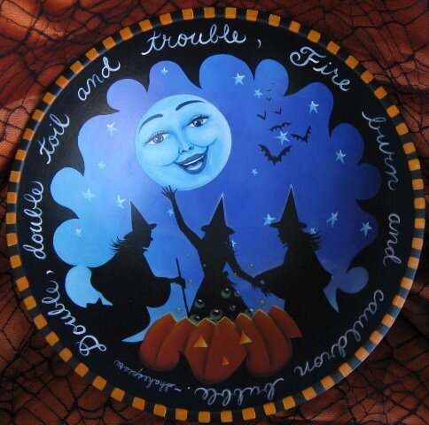 Декоративная тарелка Хеллоуин