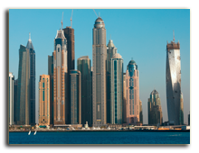 ОАЭ. Дубаи. Dubai Marina cityscape, UAE. Фото Fatseyeva - shutterstock