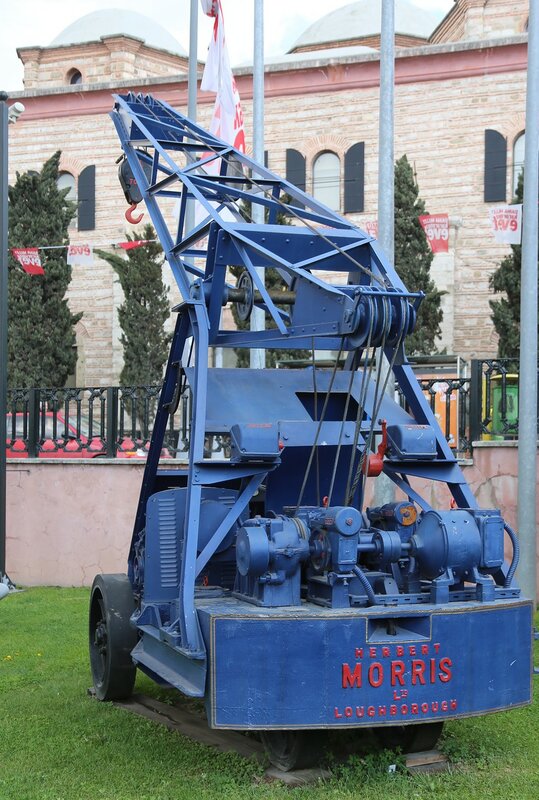 Istanbul. Rahimi Kocha Museum. Herbert Morris mobile crane from 1950