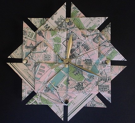 Часы из оригами
