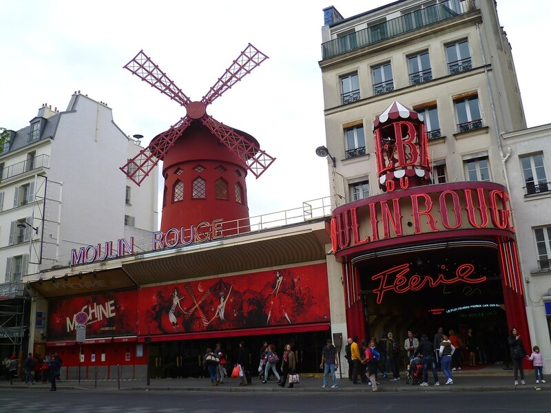 Париж, Монмартр - кабаре "Мулен Руж" (Paris, Montmartre - cabaret "Moulin Rouge")