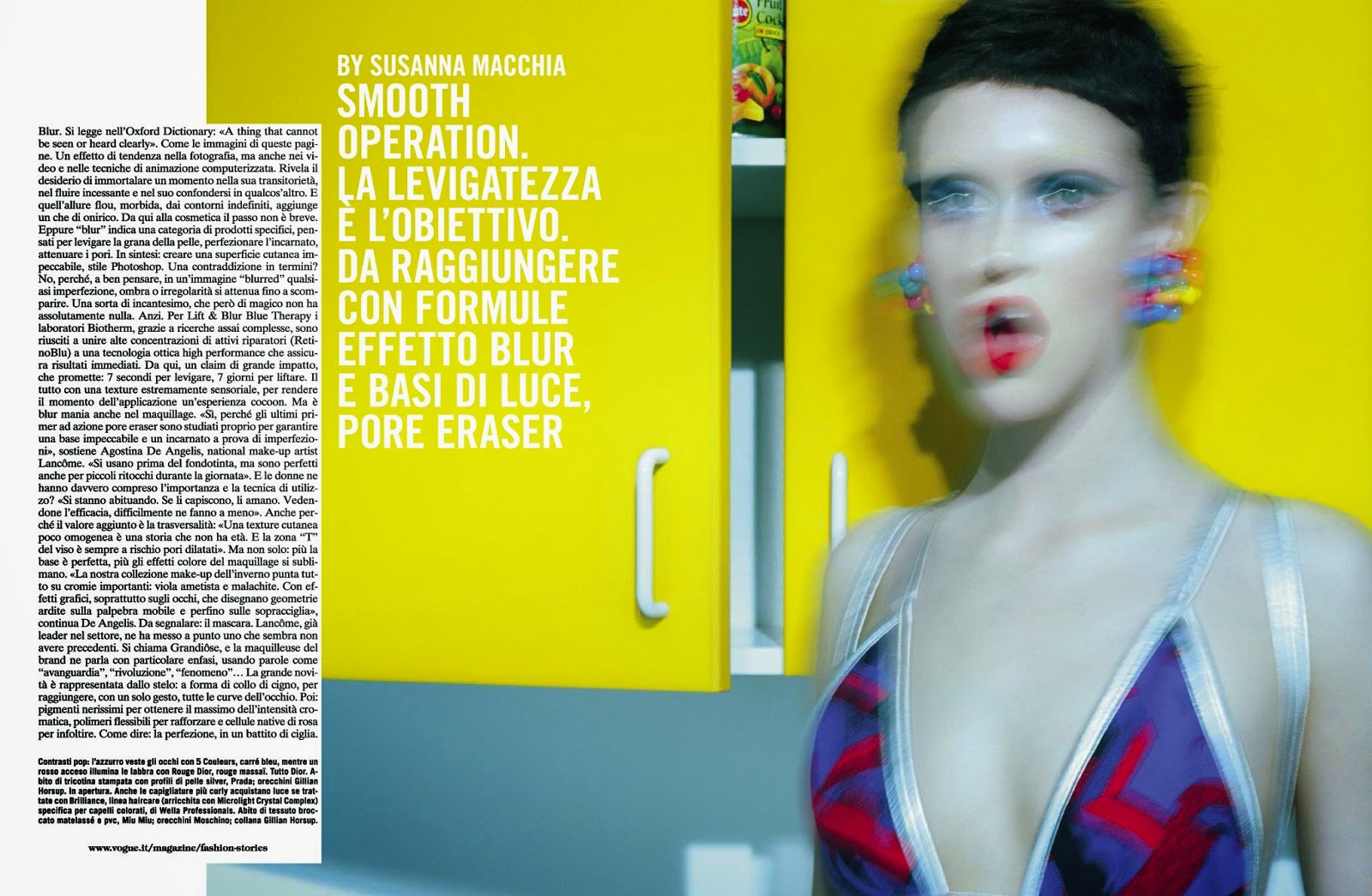 Frances Coombe в журнале Vogue Italia