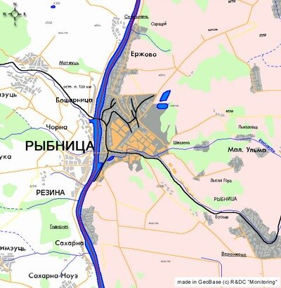 Rybnitsa  - Еще карта города