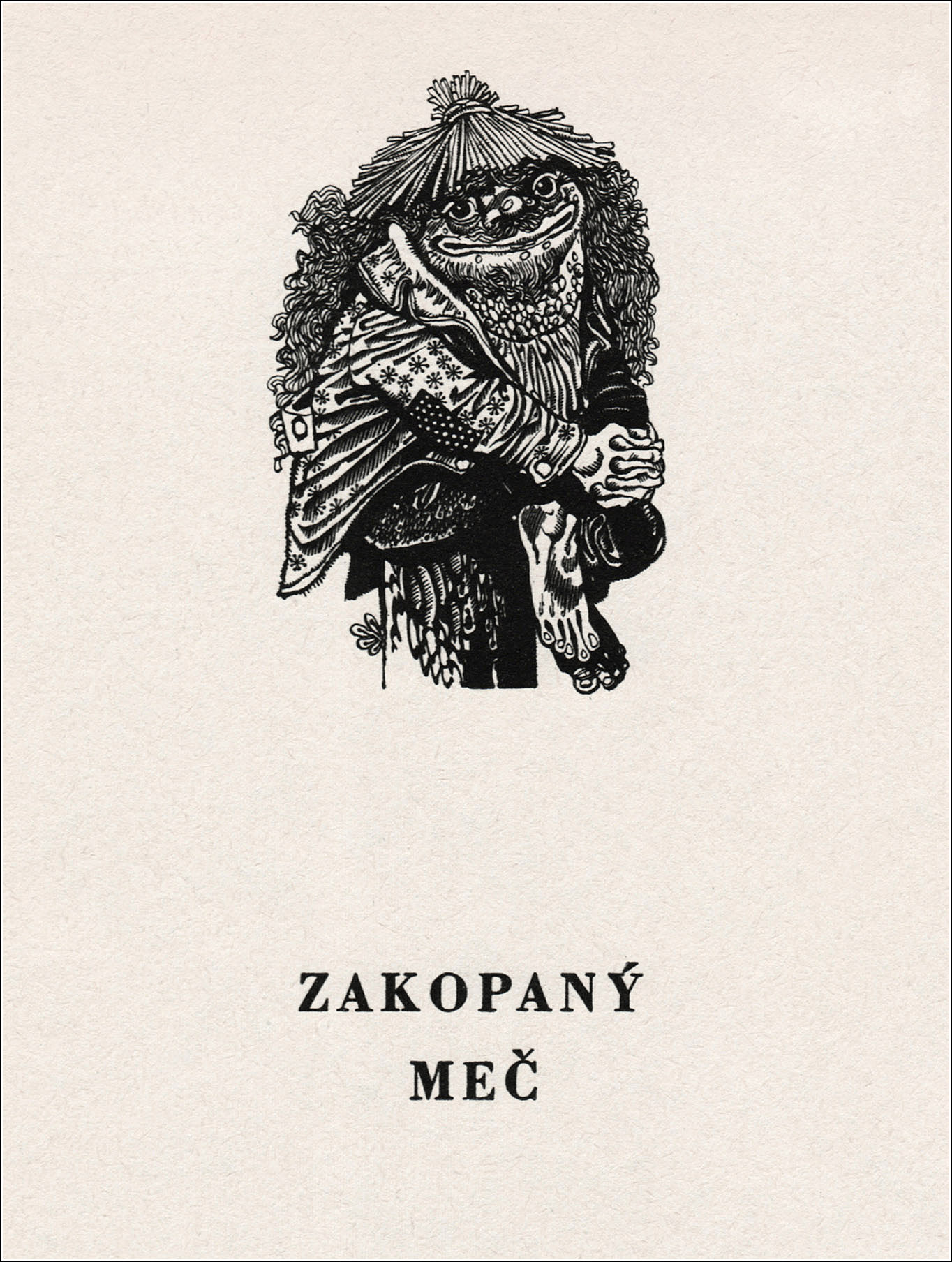 Book Graphics: Zakopaný meč. Illustrator Vladimír Machaj.