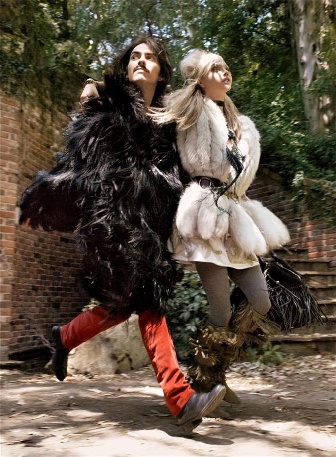 Саша Пивоварова / Sasha Pivovarova and Dhani Harrison by Steven Meisel in Fashion Rocks! 2008