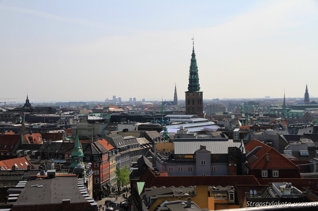 Вид со смотровой Круглой башни, Копенгаген