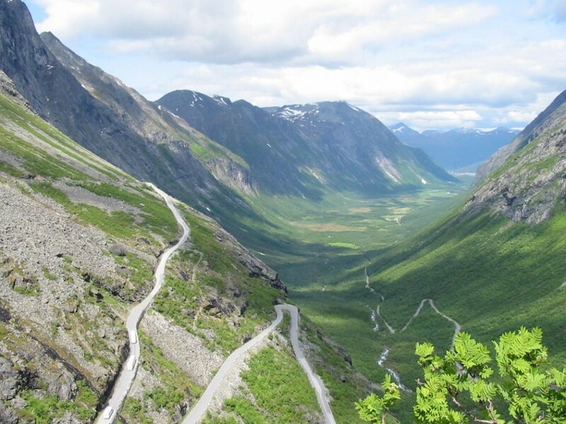 Норвежская дорога Trollstigen Road