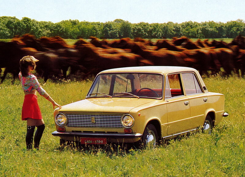 Советские автомобильные открытки
