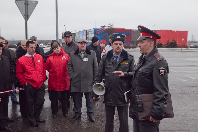 23 марта 2011 на базе одного из  гипермаркетов в пригороде Одинцово  состоялись плановые учения сотрудников частных охранных фирм.