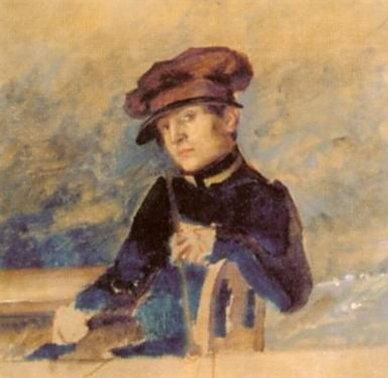 Иванов, Александр Андреевич. Автопортрет.  1828г.