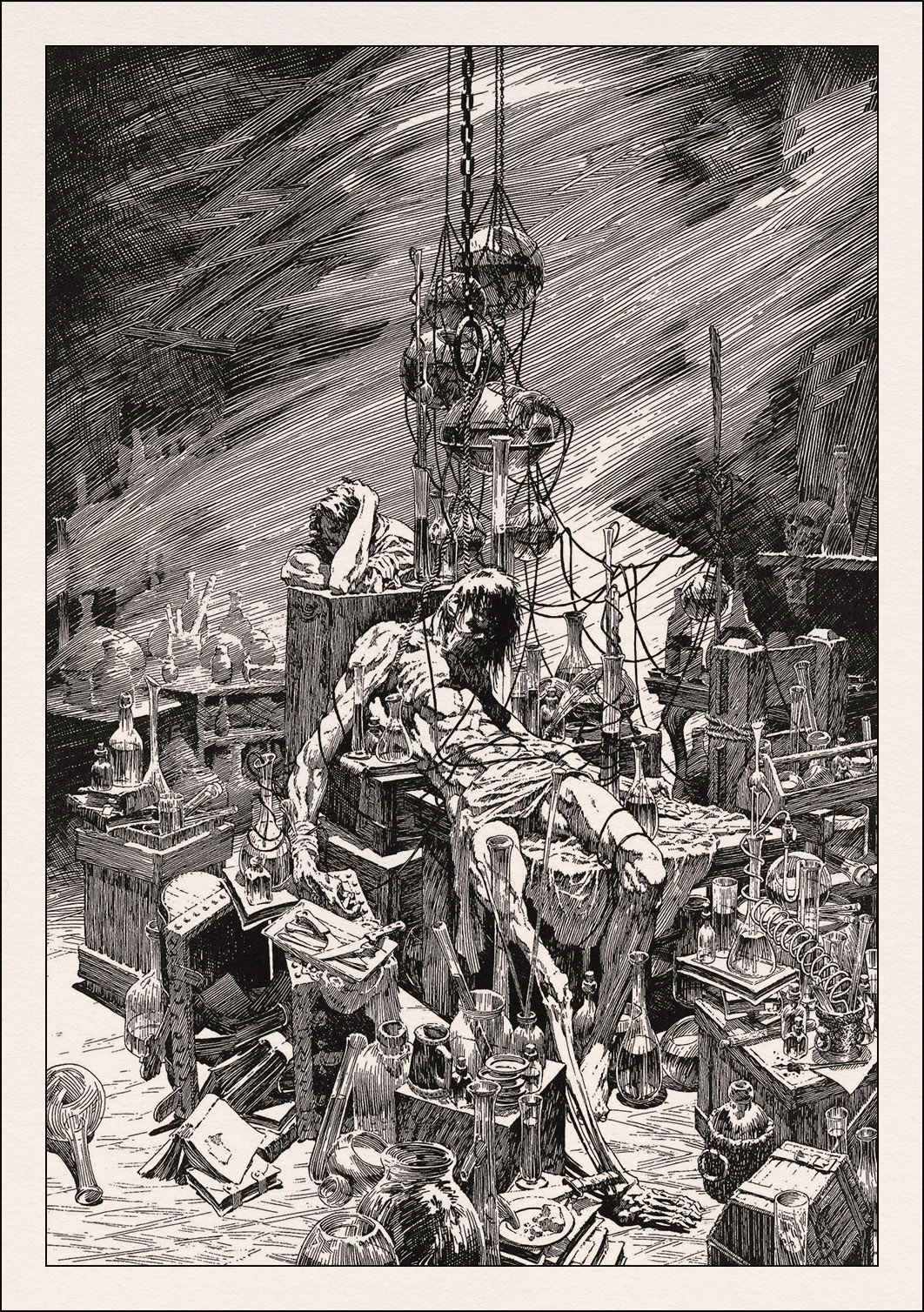 Frankenstein Illustrator Berni Wrightson Book Graphics 