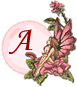 Розовые цветы - английский анимированный алфавит