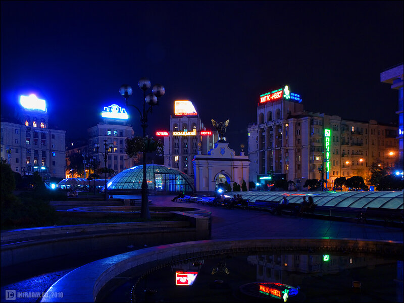Ночной Киев, фотография ночного Киева