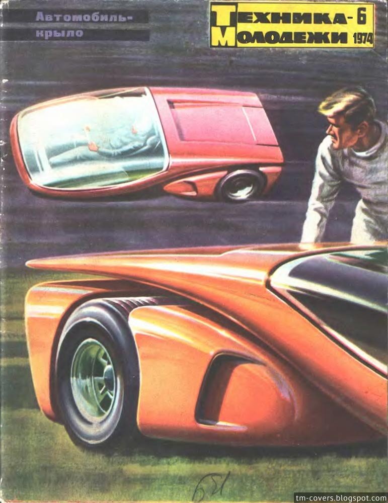 Техника — молодёжи, обложка, 1974 год №6