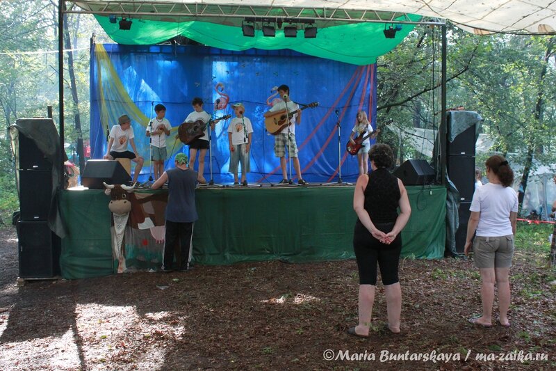 Детская сцена, Грушинский фестиваль, Фёдоровские луга, 06 июля 2012 года