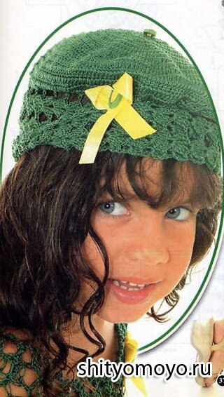 Вязание крючком для детей: бесплатные модели и схемы вязания - зеленая шапочка