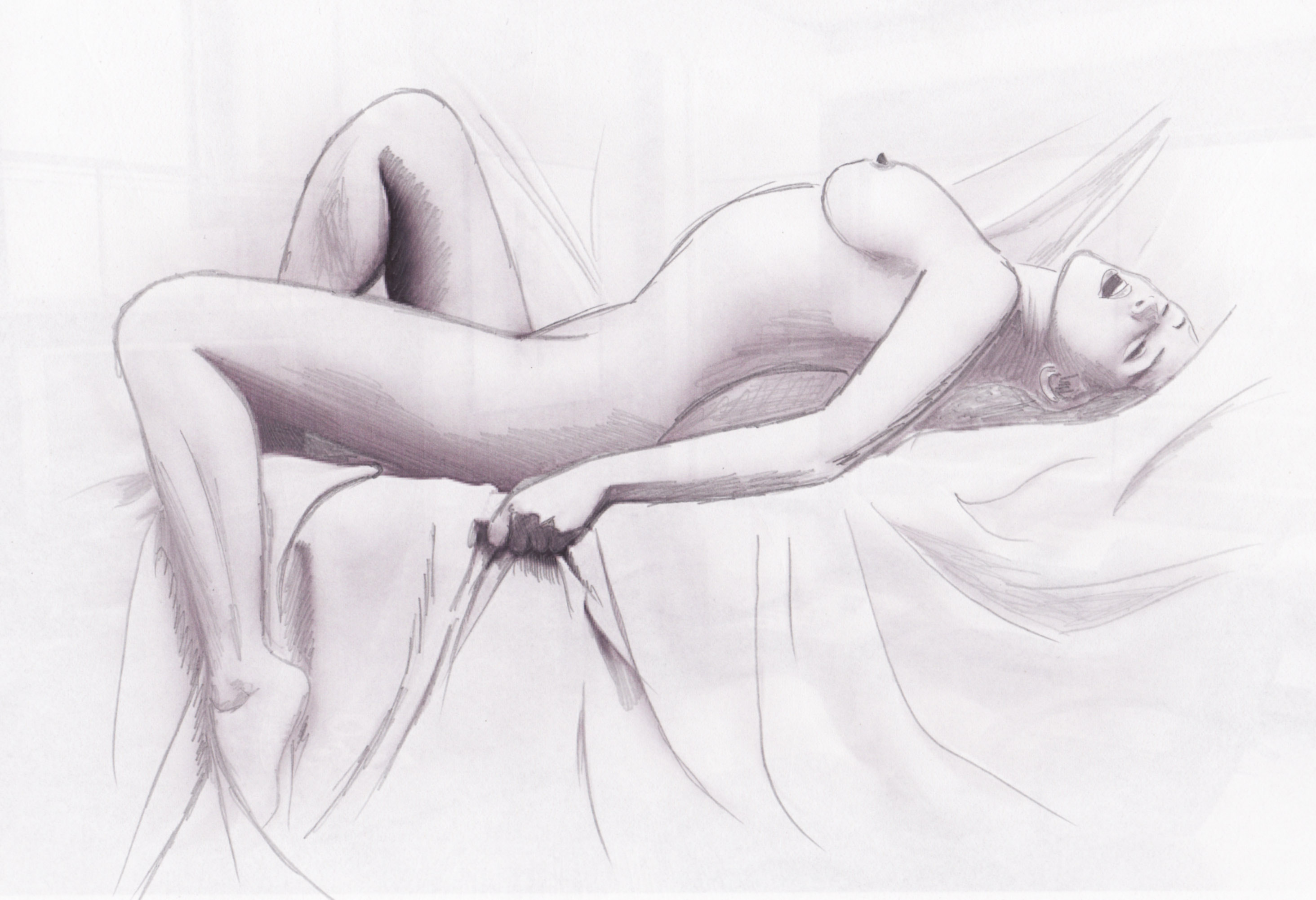 Naked hot girl draw