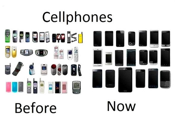эволюция мобильных телефонов