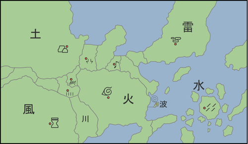 Карта Мира Наруто