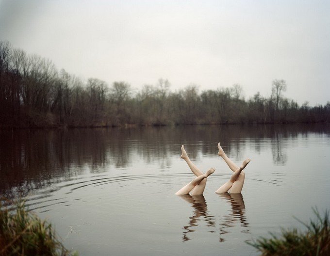 Французский фотограф Жан-Баптист Куртье "Синхронное плавание"