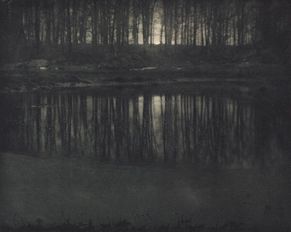 Edward Steichen.Moonlight the pond 1904