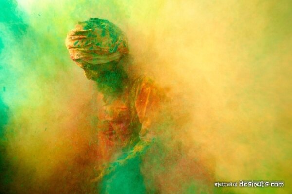 Фестиваль Красок Холи в Индии в 2009 году (Holi, Festival of Colours)