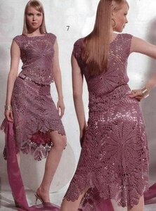 Вяжем крючком розовый костюм из Журнала мод 503 Наши воплощения