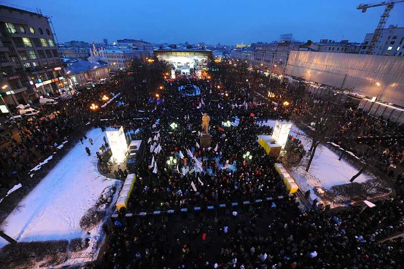 Митинг 'За честные выборы' на Пушкинской площади, Москва, 05 марта 2012 года