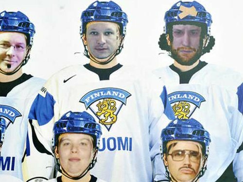 Лицо сборной Финляндии по хоккею