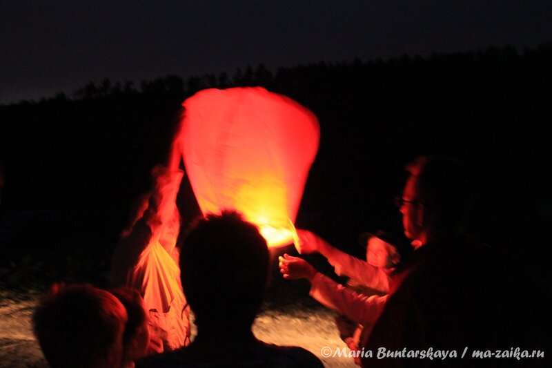 Небесные фонарики, Фёдоровские луга, 07 июля 2012 года