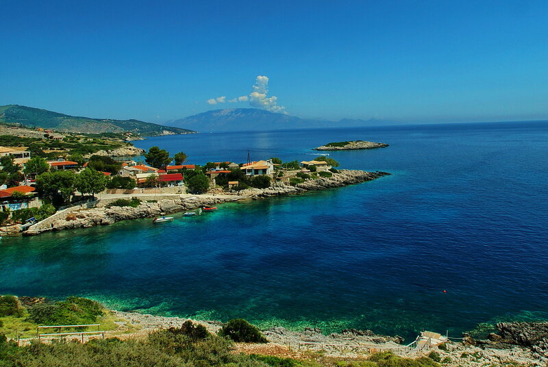 Голубые бухты острова Закинтос. Греция