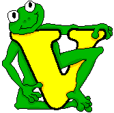 Лягушата и жабы, анимированные английские алфавиты (латиница)